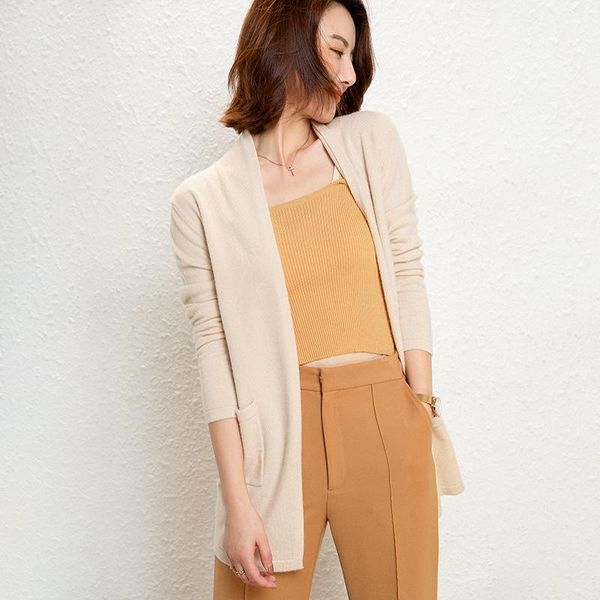 women's knits & tees 100% wool 2021 spring loose breathable v-neck medium length solid cardigan bottomed t-shirt, White
women's knits & tees 100% wool 2021 spring loose breathable v-neck medium length solid cardigan bottomed t-shirt, White