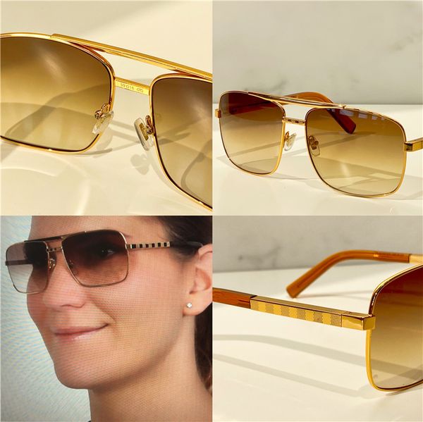 new fashion classic sunglasses gold frame square metal frame vintage style outdoor design classical model 0259, White;black
new fashion classic sunglasses gold frame square metal frame vintage style outdoor design classical model 0259, White;black