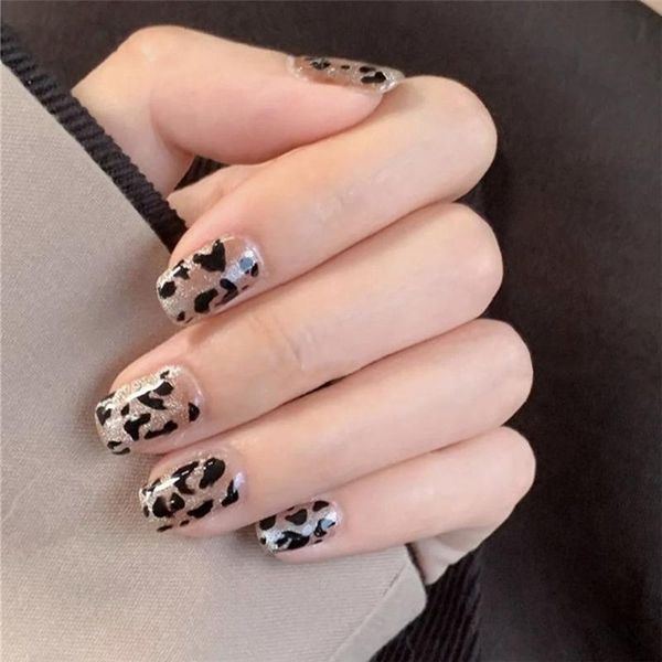 false nails 24pcs lovely short round/square head leopard full cover nail tips detachable heart bow fake manicure tool, Red;gold
false nails 24pcs lovely short round/square head leopard full cover nail tips detachable heart bow fake manicure tool, Red;gold
