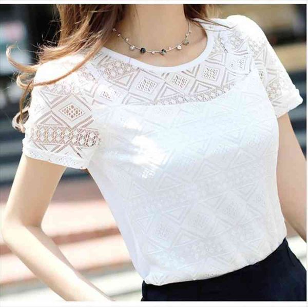 fashion hollow out womens shirts short sleeve lace chiffon casual ladies blusas, White
fashion hollow out womens shirts short sleeve lace chiffon casual ladies blusas, White