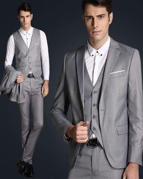 men's suits & blazers 3pc classic grey jacket vest pants for wedding custom made tailored party wear male sets blazer trousers, White;black
men's suits & blazers 3pc classic grey jacket vest pants for wedding custom made tailored party wear male sets blazer trousers, White;black