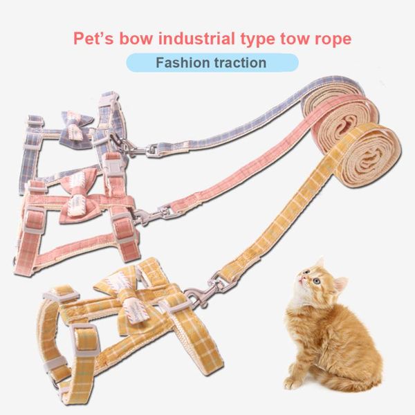 cat collars & leads cute pet bow traction rope vest solid color adjustable breathable chest harnesses supplies for cats dogs
cat collars & leads cute pet bow traction rope vest solid color adjustable breathable chest harnesses supplies for cats dogs