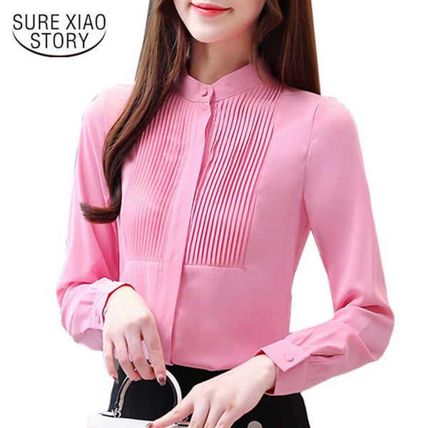 spring fashion elegant chiffon women shirts long sleeves solid white female womens and blouses stand 8226 50 210527
spring fashion elegant chiffon women shirts long sleeves solid white female womens and blouses stand 8226 50 210527