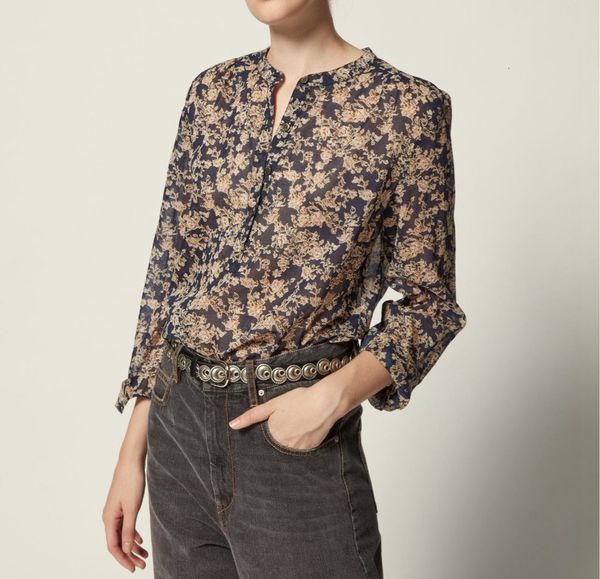 shirt retro printed half-open placket comfortable 100% washed cotton long-sleeved v-neck women aked, White
shirt retro printed half-open placket comfortable 100% washed cotton long-sleeved v-neck women aked, White