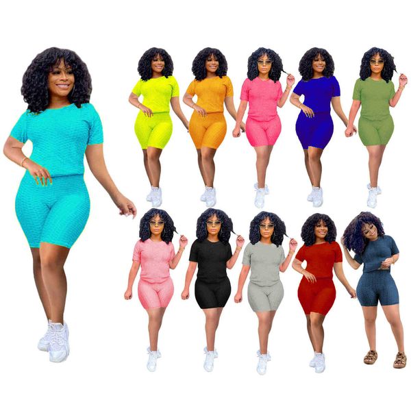 women tracksuits two pieces set designer 2022 casual solid color short sleeve t shirt shorts yoga outfits ladies fashion jogging suits, Gray
women tracksuits two pieces set designer 2022 casual solid color short sleeve t shirt shorts yoga outfits ladies fashion jogging suits, Gray