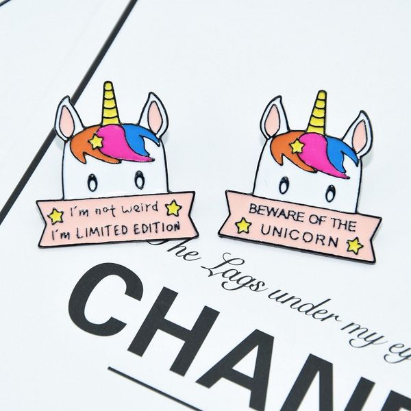 cute horse enamel pin glittering stars i'm not weird i'm limited edition beware of unicorn badges punk lapel brooch gift to childr, Blue
cute horse enamel pin glittering stars i'm not weird i'm limited edition beware of unicorn badges punk lapel brooch gift to childr, Blue