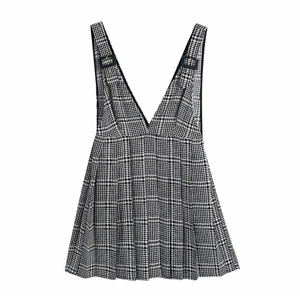 casual dresses women sprint autumn fashion v-neck houndstooth za gray sling mini dress female high waist spaghetti strap pleated s, Black;gray
casual dresses women sprint autumn fashion v-neck houndstooth za gray sling mini dress female high waist spaghetti strap pleated s, Black;gray