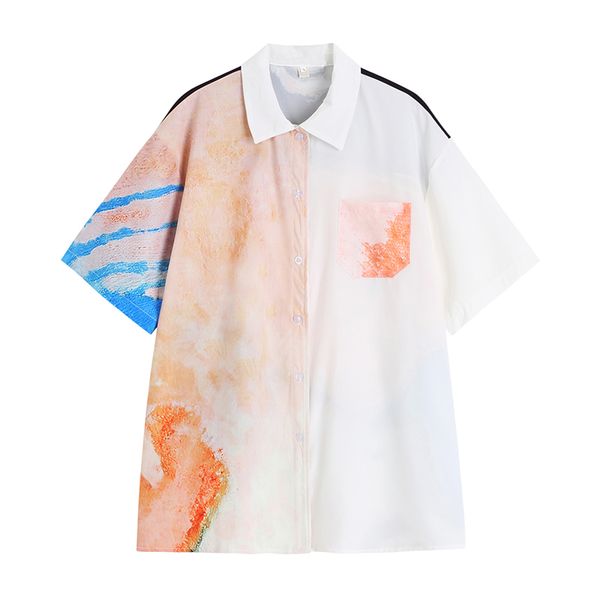 korean chic casual fashion printed loose short-sleeved shirt blouse women summer tie-dye trendy clothing 16w1069 210510, White
korean chic casual fashion printed loose short-sleeved shirt blouse women summer tie-dye trendy clothing 16w1069 210510, White