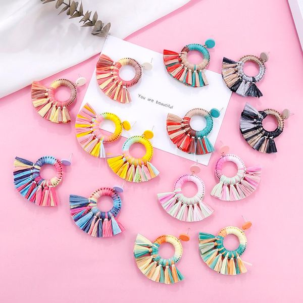 handmade rattan tassel earrings for women large cute colorful drop fan-shaped fashion trendy jewelry gift 2021 dangle & chandelier, Silver
handmade rattan tassel earrings for women large cute colorful drop fan-shaped fashion trendy jewelry gift 2021 dangle & chandelier, Silver
