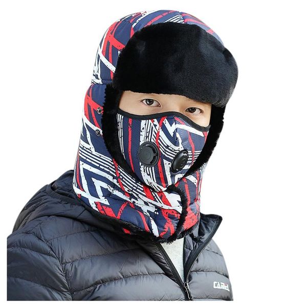 berets outdoor winter warm men print lei feng hat cycling ear protection face thick cotton skiing camping, Blue;gray
berets outdoor winter warm men print lei feng hat cycling ear protection face thick cotton skiing camping, Blue;gray