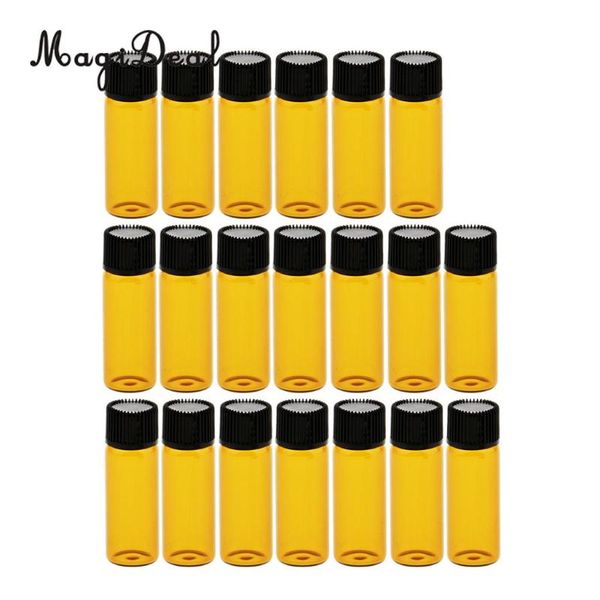 kesoto lots 20pcs empty clear glass dram bottles vials with black screw cap brown 5ml amber bottle plastic lid insert storage & jars
kesoto lots 20pcs empty clear glass dram bottles vials with black screw cap brown 5ml amber bottle plastic lid insert storage & jars
