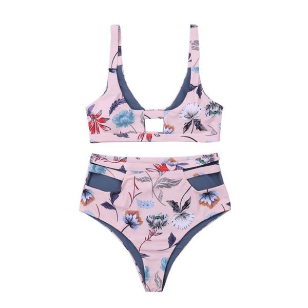 bras sets women two piece bikini set bohemian vintage floral printed swimsuit hollow out color block reversible high waisted thickene, Red;black
bras sets women two piece bikini set bohemian vintage floral printed swimsuit hollow out color block reversible high waisted thickene, Red;black