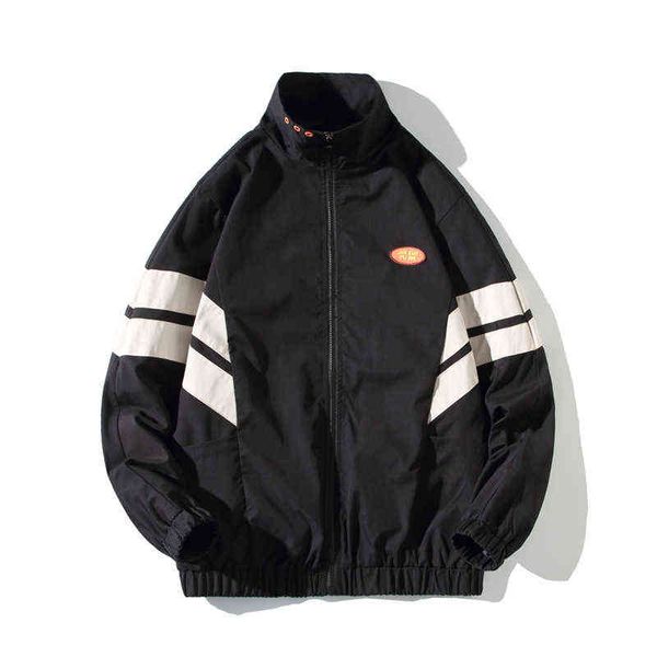 2021 new autumn winter men's jackets coat raglan sleeve windproof collar patchwork stripe streetwear windbreaker man clothes, Black;brown
2021 new autumn winter men's jackets coat raglan sleeve windproof collar patchwork stripe streetwear windbreaker man clothes, Black;brown
