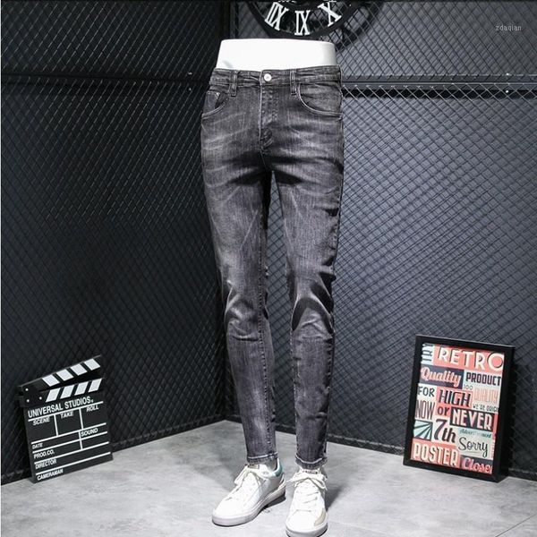 men's jeans 2021 autumn vintage gray mens fashion streetwear slim fit distressed pocket denim pencil pants casual men work trousers, Blue
men's jeans 2021 autumn vintage gray mens fashion streetwear slim fit distressed pocket denim pencil pants casual men work trousers, Blue