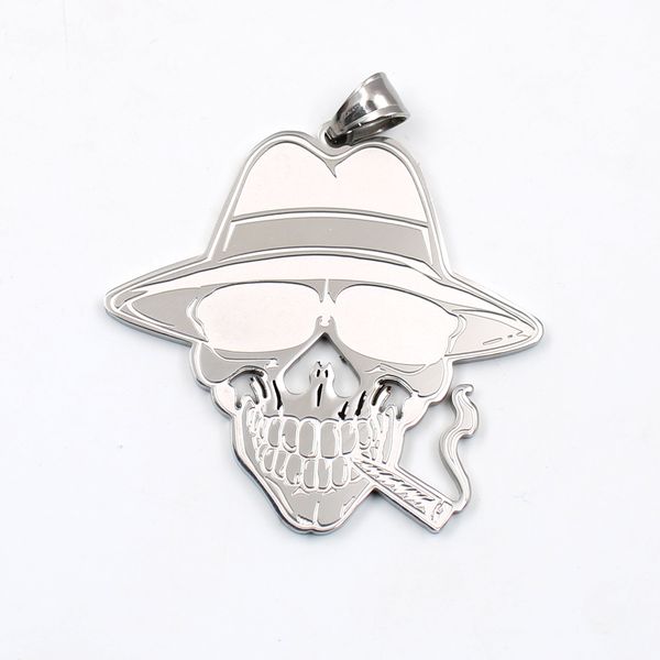 punk skull/cigar charm juggalo pendant for men boys hip-hop stainless steel icp necklace ball chain 30'', Silver
punk skull/cigar charm juggalo pendant for men boys hip-hop stainless steel icp necklace ball chain 30'', Silver
