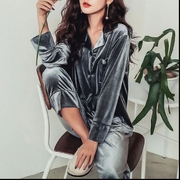 2pcs autumn winter pajamas womens sleepwears sets satin velvet warm homewear pijama pyjamas suit, Black;red
2pcs autumn winter pajamas womens sleepwears sets satin velvet warm homewear pijama pyjamas suit, Black;red