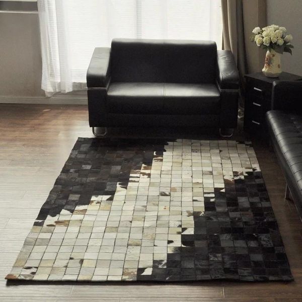 luxury cowhide seamed rug 140*200cm , modern natrual milch cowskin chequer carpet for living room, bedroom decoration carpets
luxury cowhide seamed rug 140*200cm , modern natrual milch cowskin chequer carpet for living room, bedroom decoration carpets