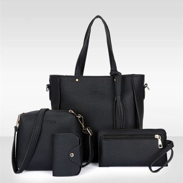4pcs women set handle card holder large capacity tassel handbag shoulder bag wallet ladi pu leather crossbody
4pcs women set handle card holder large capacity tassel handbag shoulder bag wallet ladi pu leather crossbody