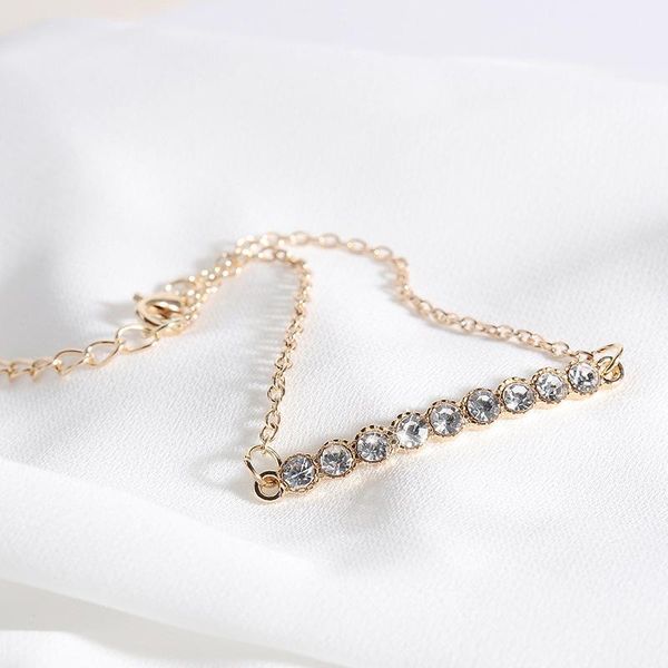 link, chain exquisite shiny rhinestone bracelet for women charming gold color hand accessories fashion ladies wedding party jewelry, Black
link, chain exquisite shiny rhinestone bracelet for women charming gold color hand accessories fashion ladies wedding party jewelry, Black