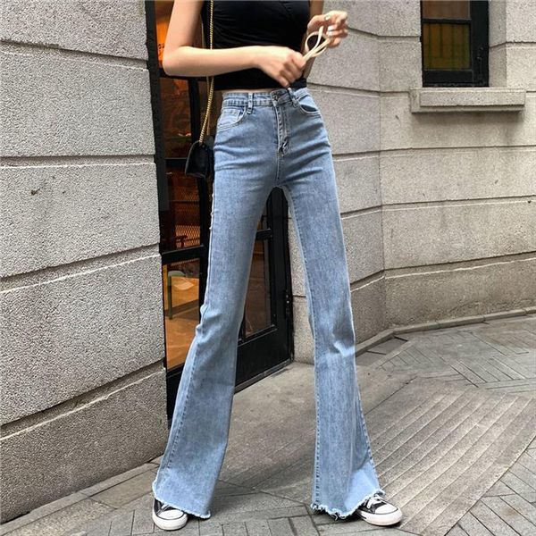 denim high waist flare boyfriend womens jean full length loose casual spring pants, Blue
denim high waist flare boyfriend womens jean full length loose casual spring pants, Blue