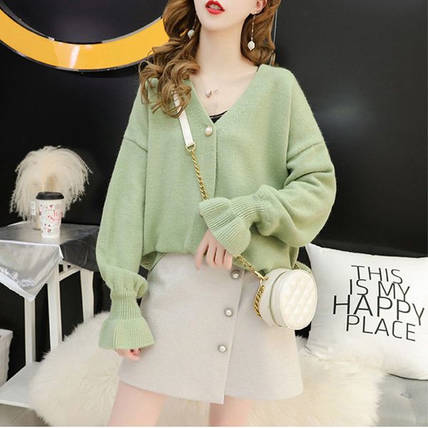 2021 new women spring autumn sweater cardigans female v neck long sleeve knitted outerwear ladies casual chic sueter mujer l446pe7j, White;black
2021 new women spring autumn sweater cardigans female v neck long sleeve knitted outerwear ladies casual chic sueter mujer l446pe7j, White;black