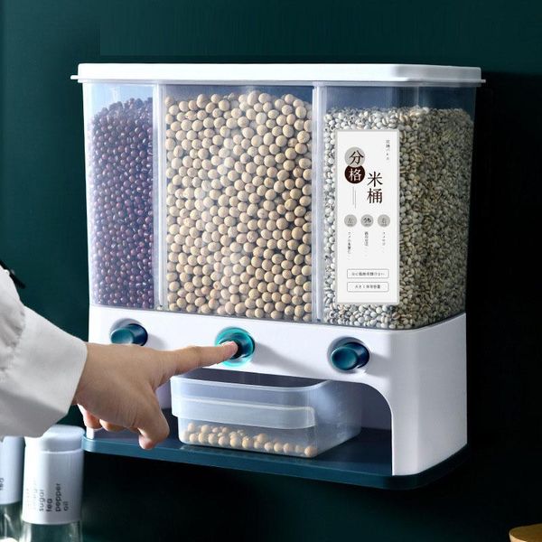 storage bottles & jars whole grain box wall-mounted multi-function kitchen rice bucket household large-capacity insect-proof tank
storage bottles & jars whole grain box wall-mounted multi-function kitchen rice bucket household large-capacity insect-proof tank