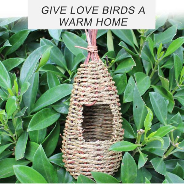 1pcs birds nest bird cage natural grass egg house outdoor decorative weaved hanging parrot houses pet bedroom cages
1pcs birds nest bird cage natural grass egg house outdoor decorative weaved hanging parrot houses pet bedroom cages