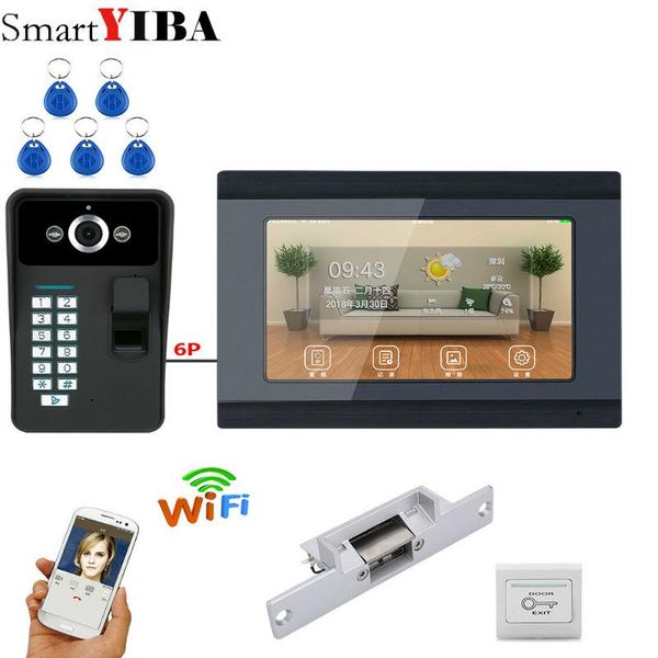 video door phones inch wired/wireless wifi fingerprint phone doorbell intercom system with electric strike lock ir-cut hd 1000tvl cam
video door phones inch wired/wireless wifi fingerprint phone doorbell intercom system with electric strike lock ir-cut hd 1000tvl cam