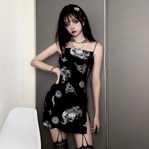 chinese dragon dress print vintage gothic harajuku tight mini women dress summer streetwear sleeveless qipao dress 12378, Red
chinese dragon dress print vintage gothic harajuku tight mini women dress summer streetwear sleeveless qipao dress 12378, Red