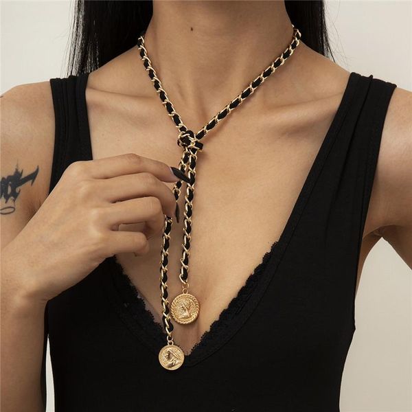 pendant necklaces vintage gold silver color portrait knitting chain long tassel necklace for women girl geometric choker
pendant necklaces vintage gold silver color portrait knitting chain long tassel necklace for women girl geometric choker