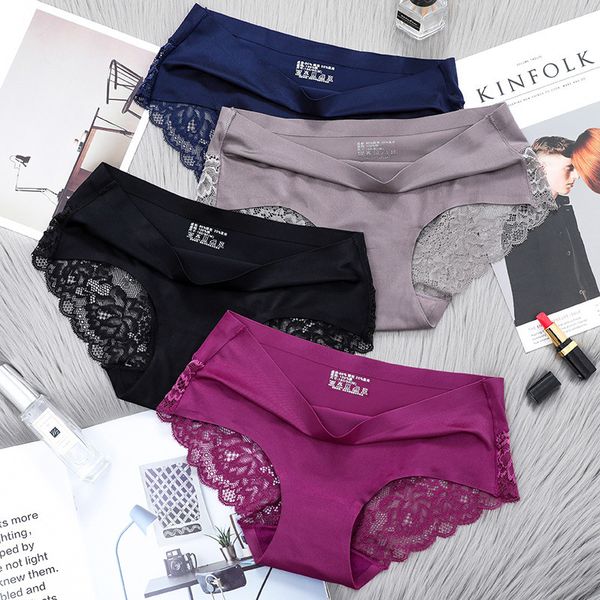 women low rise lace panties seamless woman solid color underwear briefs nylon silk for ladies lingerie breathable xxl, Black;pink
women low rise lace panties seamless woman solid color underwear briefs nylon silk for ladies lingerie breathable xxl, Black;pink