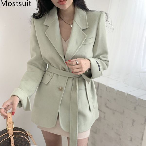 korean elegant wool&blend coat jacket women winter long sleeve single-breasted belted blazer fashion office ladies overcoat 210518, Black
korean elegant wool&blend coat jacket women winter long sleeve single-breasted belted blazer fashion office ladies overcoat 210518, Black