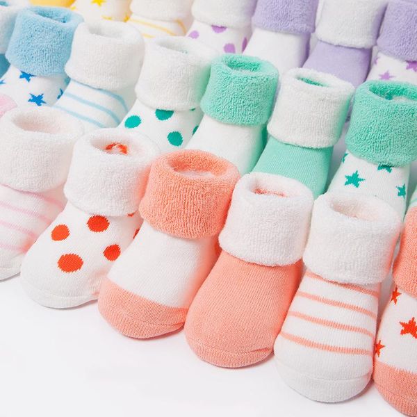 socks 5 pair thicken cotton born baby boy girl striped warm infant floor meia infantil 6-18 months, Pink;yellow
socks 5 pair thicken cotton born baby boy girl striped warm infant floor meia infantil 6-18 months, Pink;yellow