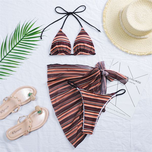 new striped with sarong bikini women swimwear female swimsuit three-pieces bikini set halter bather bathing suit swim k2872
new striped with sarong bikini women swimwear female swimsuit three-pieces bikini set halter bather bathing suit swim k2872