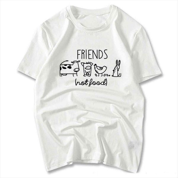 vegan vegetarian tee mens womens t shirt present animal lover statement activism friends not food, White
vegan vegetarian tee mens womens t shirt present animal lover statement activism friends not food, White