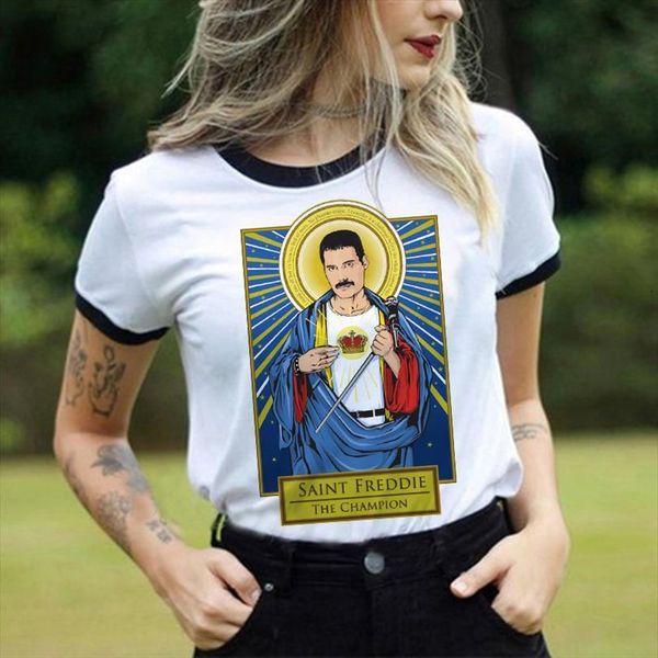 summer freddie mercury women men t shirts queen funny tee vintage ulzzang gothic female clothing casual 90s femme, White;black
summer freddie mercury women men t shirts queen funny tee vintage ulzzang gothic female clothing casual 90s femme, White;black