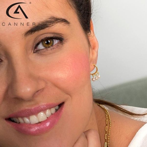 earrings for women 100% real 925 sterling silver hoops versatile pearl pendant korean fine jewelry pendientes hoop & huggie, Golden;silver
earrings for women 100% real 925 sterling silver hoops versatile pearl pendant korean fine jewelry pendientes hoop & huggie, Golden;silver