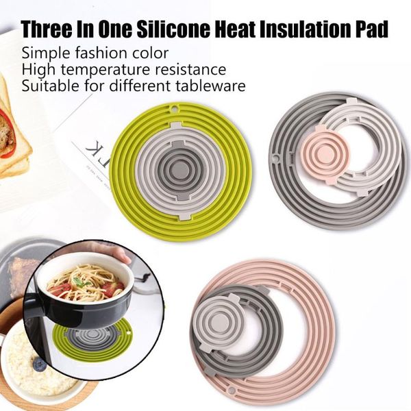 mats & pads round three in one silicone pad tableware placemat table mat heat insulation non-slip placemats kitchen accessories #708
mats & pads round three in one silicone pad tableware placemat table mat heat insulation non-slip placemats kitchen accessories #708