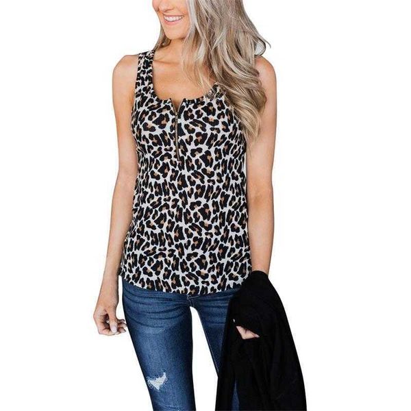 women's o-neck sleeveless zipper henley tank neutral leopard women's tank front zipper cami blouses, Black;white
women's o-neck sleeveless zipper henley tank neutral leopard women's tank front zipper cami blouses, Black;white