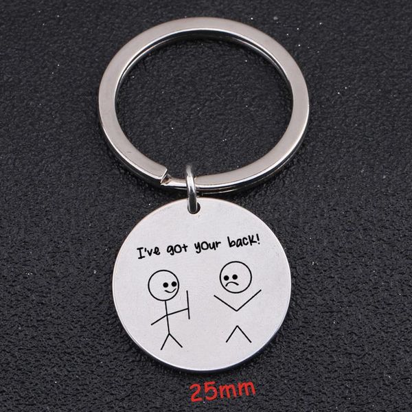 keychains round keychain engraved i've got your back stick figure for colleagues friend fashion particular gift holder charm tag, Silver
keychains round keychain engraved i've got your back stick figure for colleagues friend fashion particular gift holder charm tag, Silver