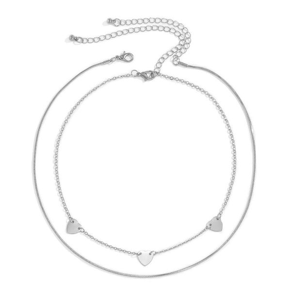 chains simple temperament tassel love sequin necklace women's fashion copper chain thin clavicle, Silver
chains simple temperament tassel love sequin necklace women's fashion copper chain thin clavicle, Silver