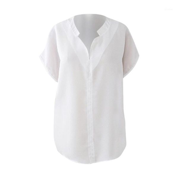 fashion white blouse women casual short sleeve solid v-neck loose summer formal blouses office shirts elegant women's
fashion white blouse women casual short sleeve solid v-neck loose summer formal blouses office shirts elegant women's