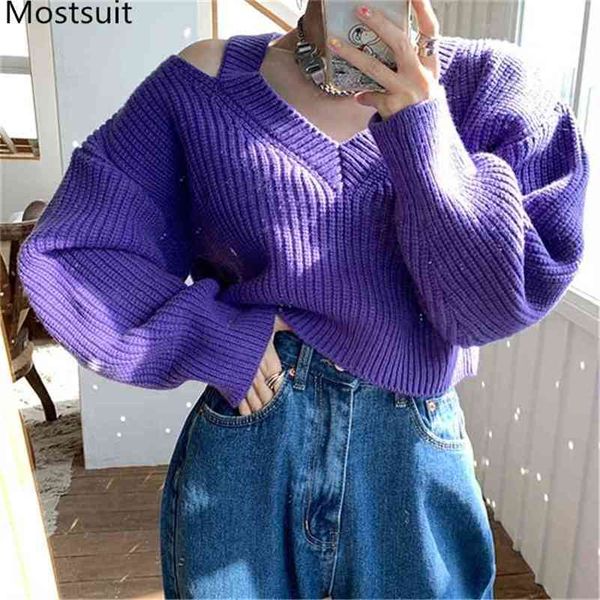autumn korean v-neck knitted short sweaters pullovers women long sleeve shoulder open fashion ladies 210513, Black
autumn korean v-neck knitted short sweaters pullovers women long sleeve shoulder open fashion ladies 210513, Black