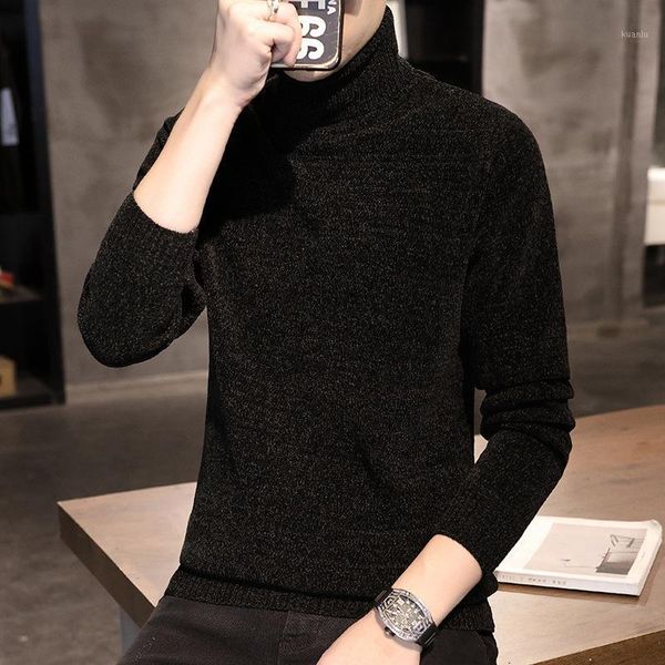 autumn woolen sweater male high neck korean style slim handsome trendy youth casual knitted men's all-match sweaters, White;black
autumn woolen sweater male high neck korean style slim handsome trendy youth casual knitted men's all-match sweaters, White;black