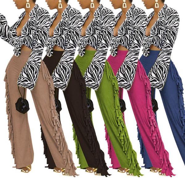 women's pants & capris casual women jogger 2021 solid elastic waist loose fashion tassels all matching wide leg s-2xl trousers real pic, Black;white
women's pants & capris casual women jogger 2021 solid elastic waist loose fashion tassels all matching wide leg s-2xl trousers real pic, Black;white