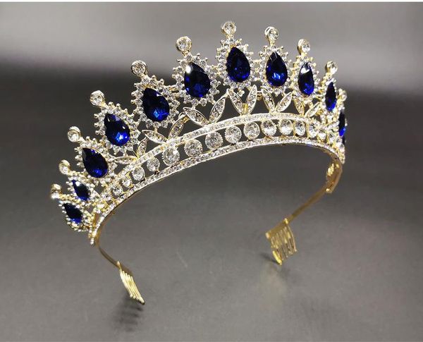hair clips & barrettes crown ornament bridal wedding accessories simple alloy blue crystal dress jewelry ll@17, Golden;silver
hair clips & barrettes crown ornament bridal wedding accessories simple alloy blue crystal dress jewelry ll@17, Golden;silver