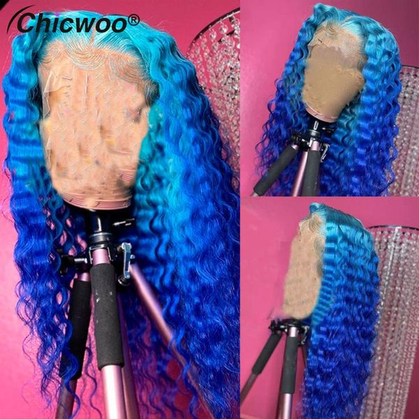 lace wigs 180% density deep wave blue ombre front wig brazilian remy hair human pre plucked colored, Black;brown
lace wigs 180% density deep wave blue ombre front wig brazilian remy hair human pre plucked colored, Black;brown