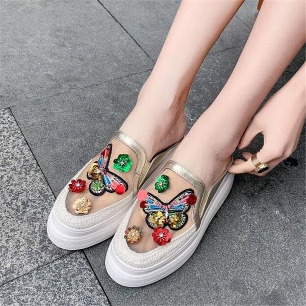 slippers pxelena brand women genuine leather summer flat platform comfort shoes mesh 3d butterfly flower slides ladies 2021, Black
slippers pxelena brand women genuine leather summer flat platform comfort shoes mesh 3d butterfly flower slides ladies 2021, Black