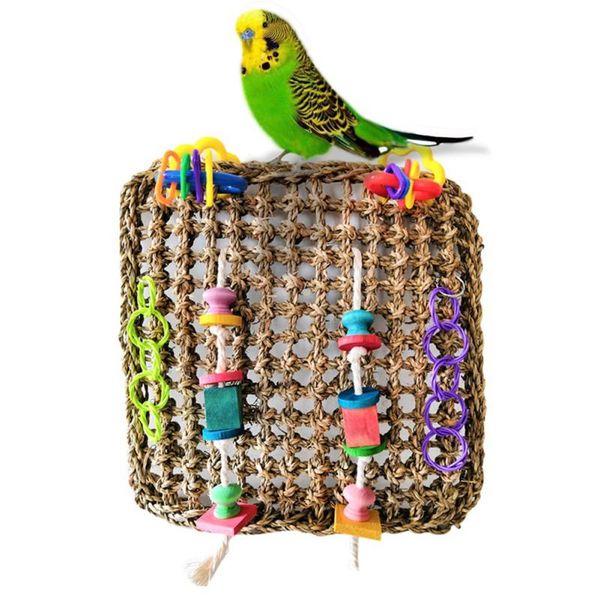 other bird supplies parrot bite toys birds handmade sea grass climbing nets ladder rope funny play toy with hanging hook for pet
other bird supplies parrot bite toys birds handmade sea grass climbing nets ladder rope funny play toy with hanging hook for pet
