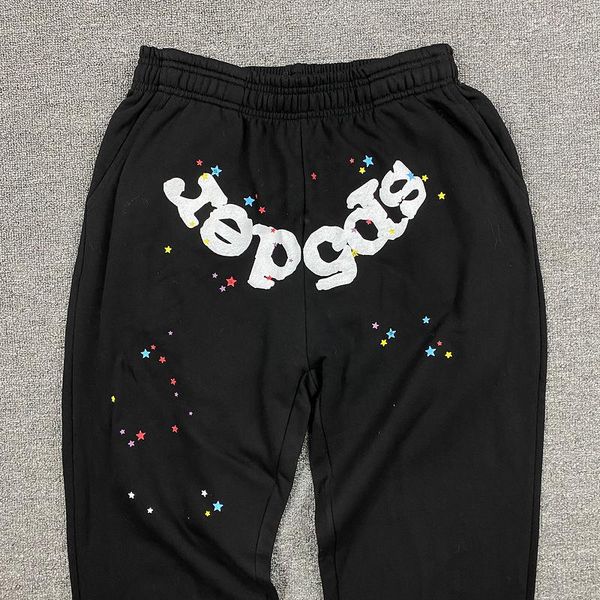 men's pants young thug sp5der 555555 hoodie men women hip hop foam printing couple sports terry sweatpants, Black
men's pants young thug sp5der 555555 hoodie men women hip hop foam printing couple sports terry sweatpants, Black